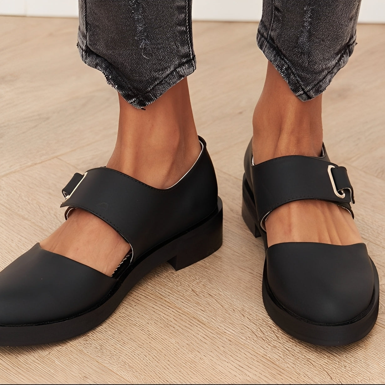 Scarpe Donna Tempo Libero con Fibbia Comode - Brentozzi