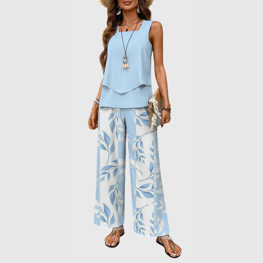 Completo Donna Pantaloni a Gamba Larga Set - Brentozzi