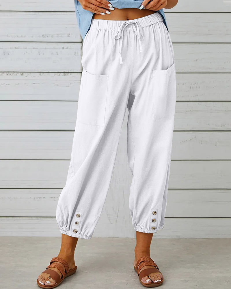Pantaloni Cargo Donna Estivi Comodi