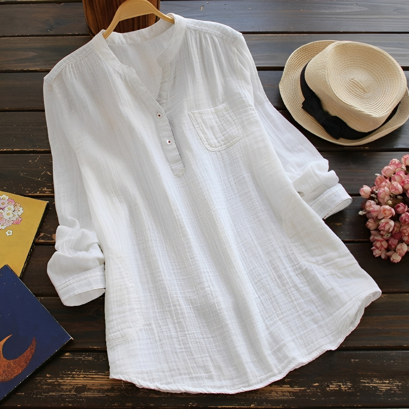Blusa Donna Casual Comoda Manica Lunga