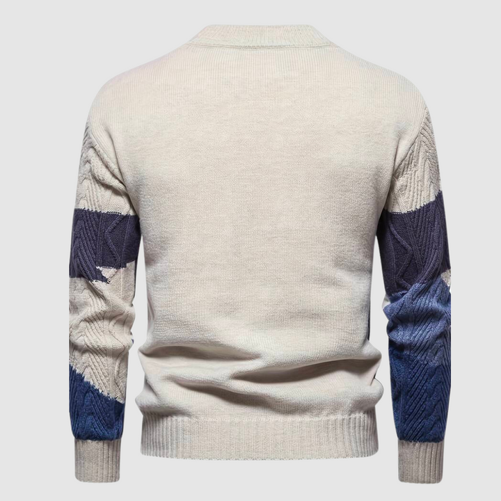 Maglione Uomo in Maglia Strutturata Vestibilità Comoda