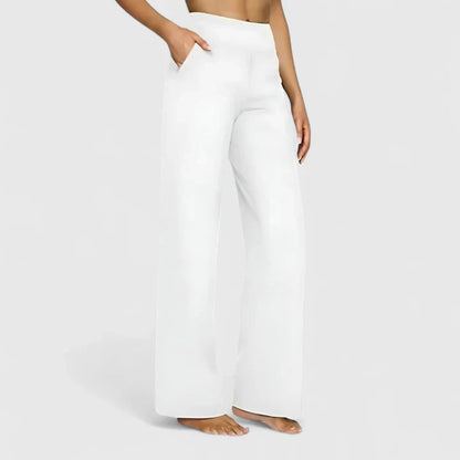 Pantaloni Donna Ampi con Elastico in Vita Stretch