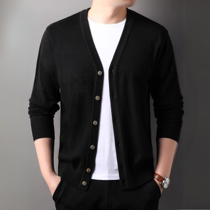 Cardigan Uomo Maglia con Apertura Frontale