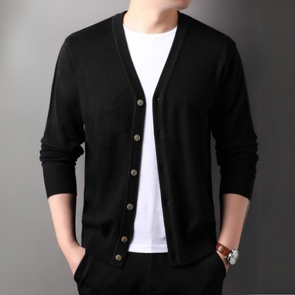 Cardigan Uomo Maglia con Apertura Frontale
