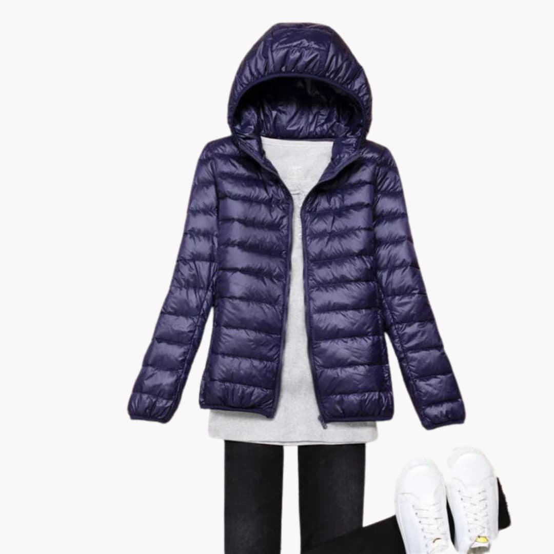 Giacca Donna Ultraleggera Imbottitura Piuma Calda