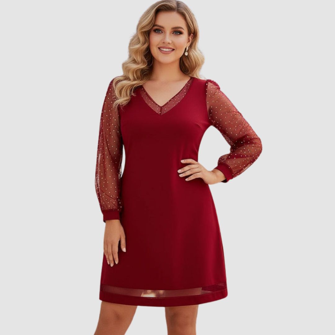 Abito Elegante Donna Manica Lunga