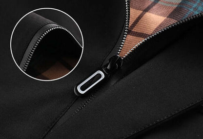 Giacca Uomo Impermeabile con Cappuccio Primavera Autunno