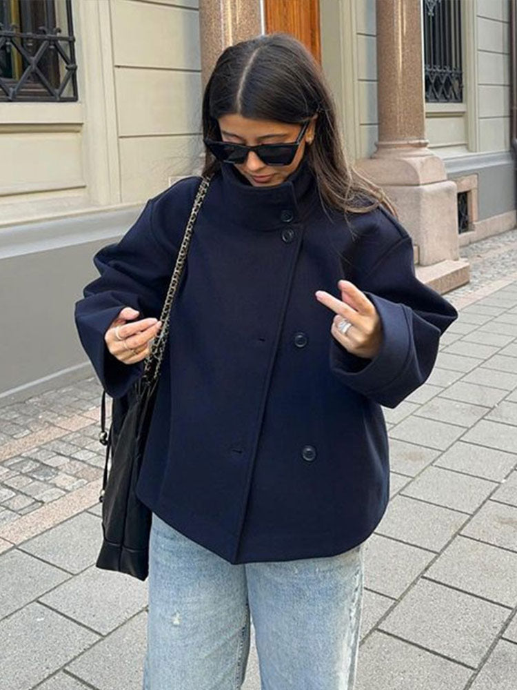 Cappotto Donna Doppiopetto Stile Classico