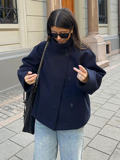 Cappotto Donna Doppiopetto Stile Classico