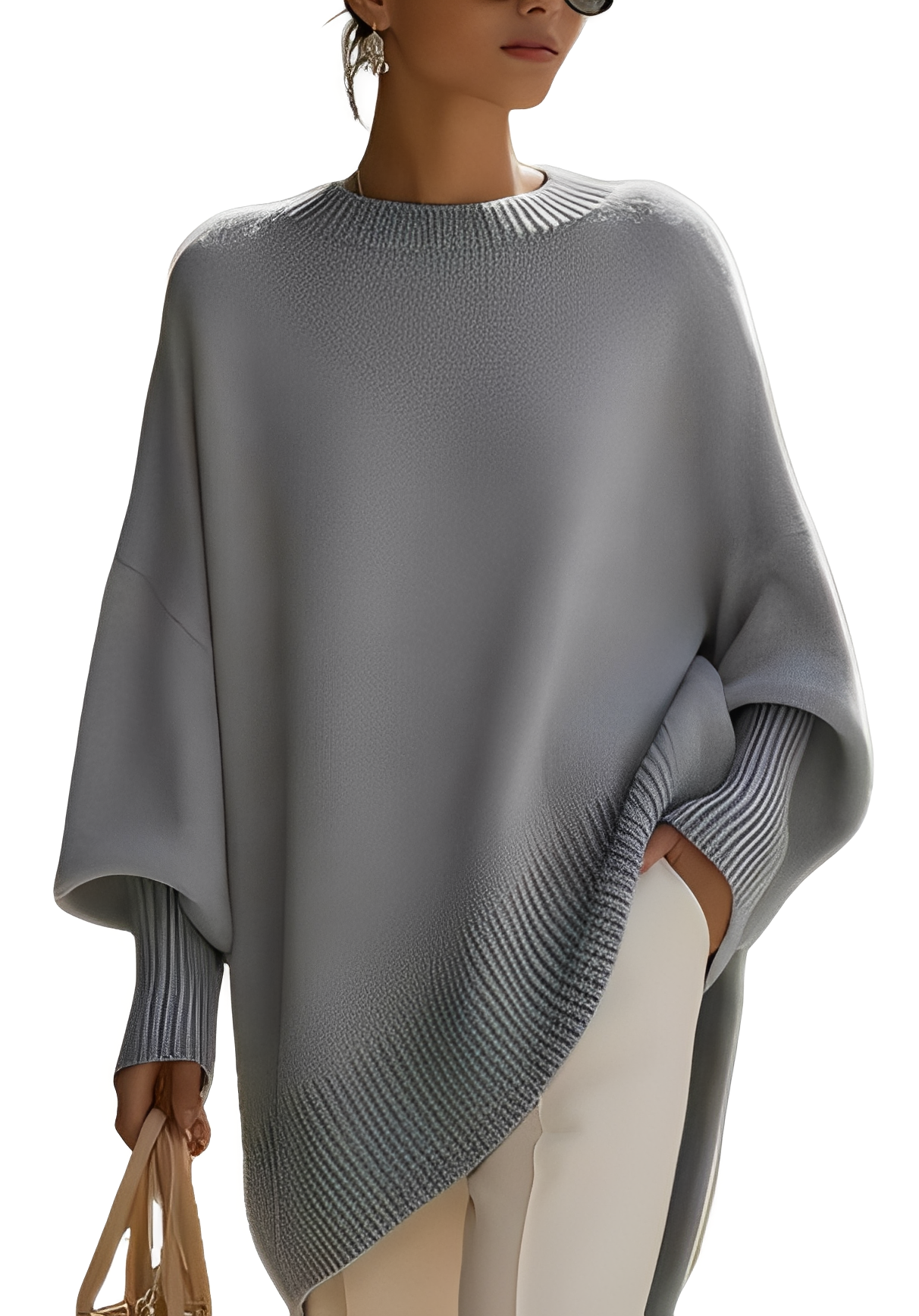 Maglione Oversize Donna Stile Modaiolo Morbido