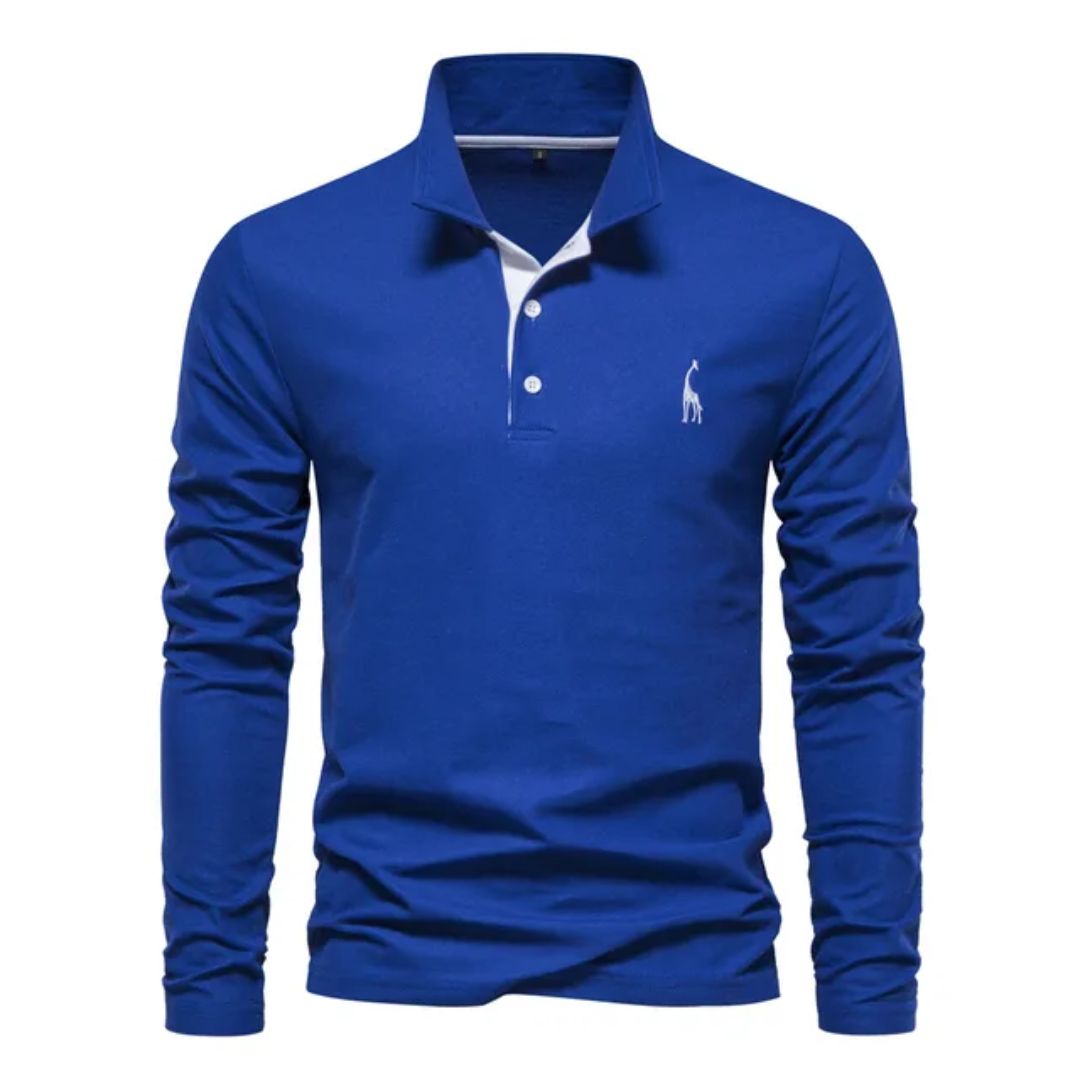Polo Uomo Manica Lunga Taglio Classico Casual