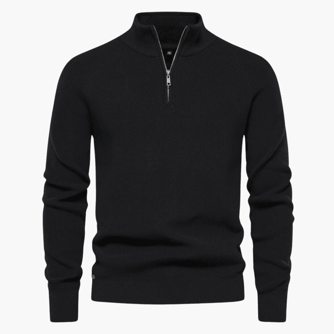Maglione Uomo in Maglia Morbida con Zip
