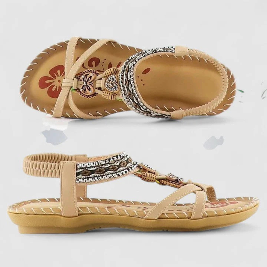 Sandali Donna con Cinturini Punta Aperta Tacco Basso