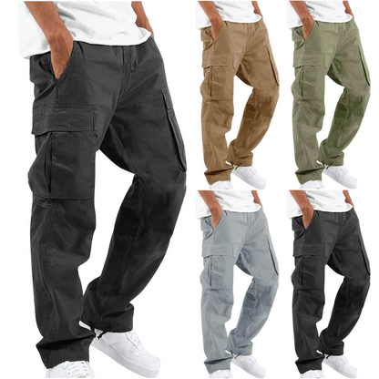 Pantaloni Uomo Taglio Dritto Gamba Regolare