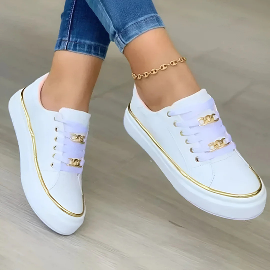 Sneakers Donna Platform con Lacci Scarpe Sportive - Brentozzi