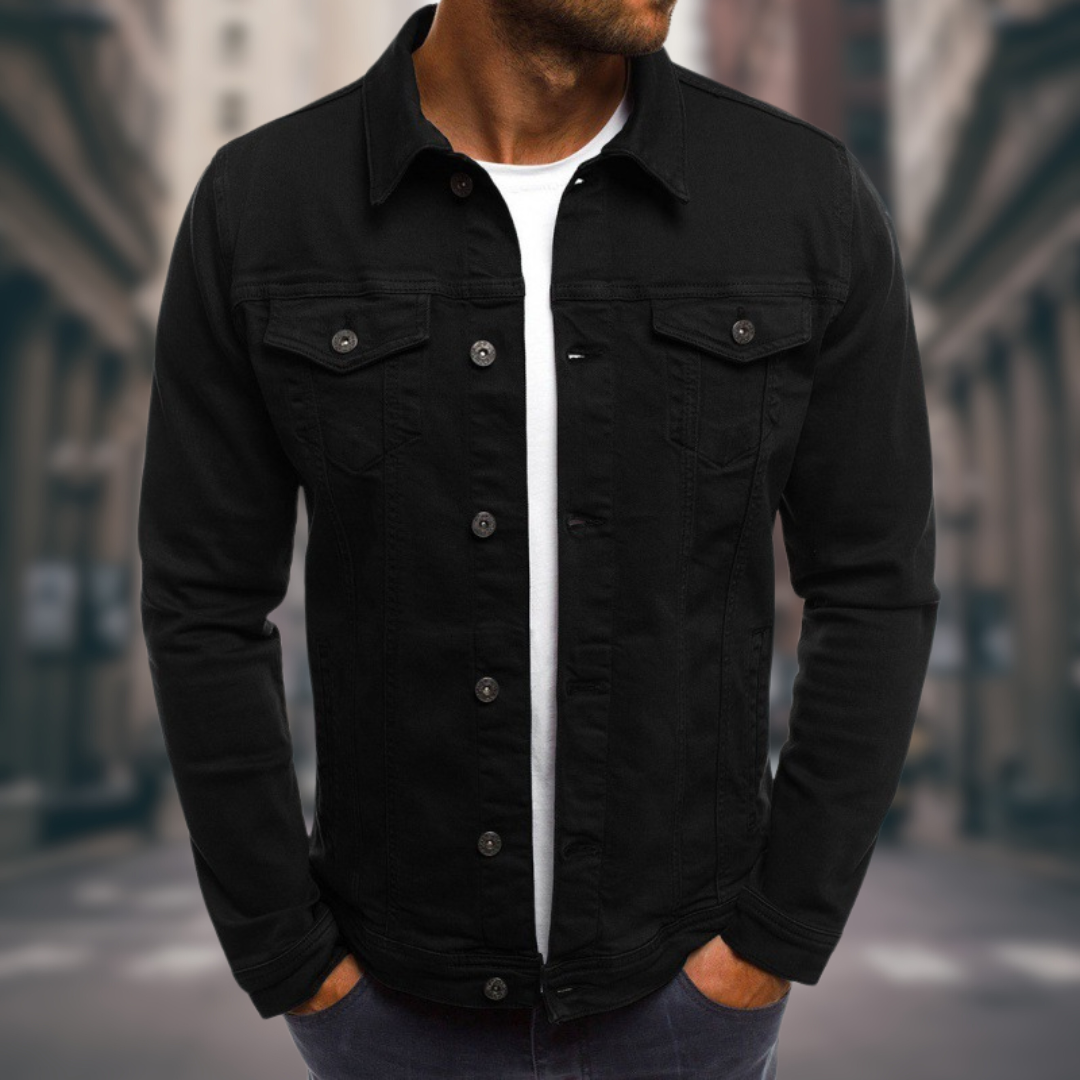 Giacca Denim Uomo Classica Regular Fit