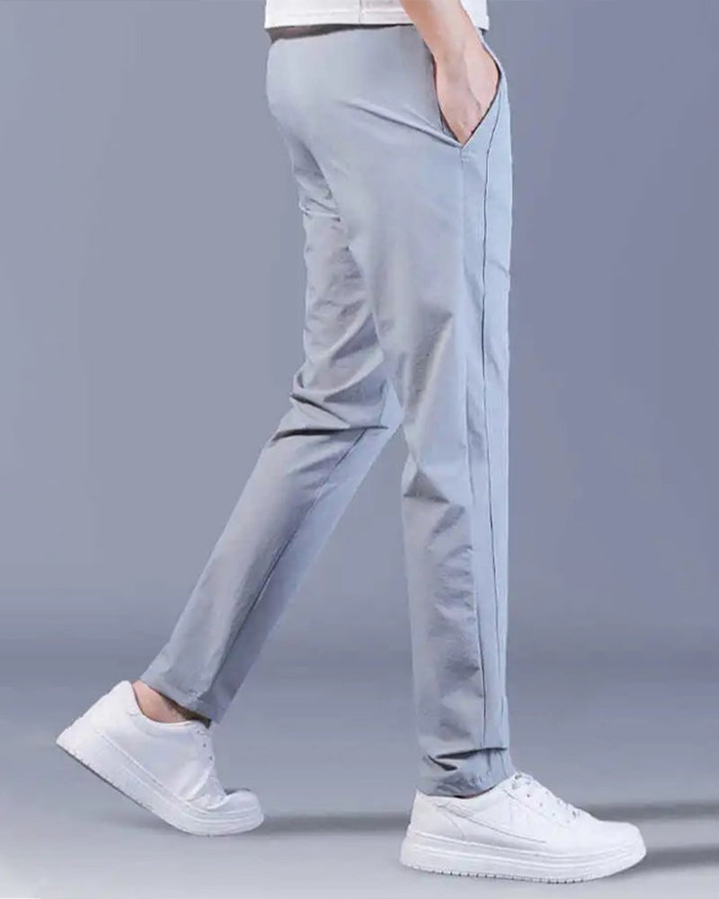 Pantaloni Uomo Tessuto Lunghi Regular