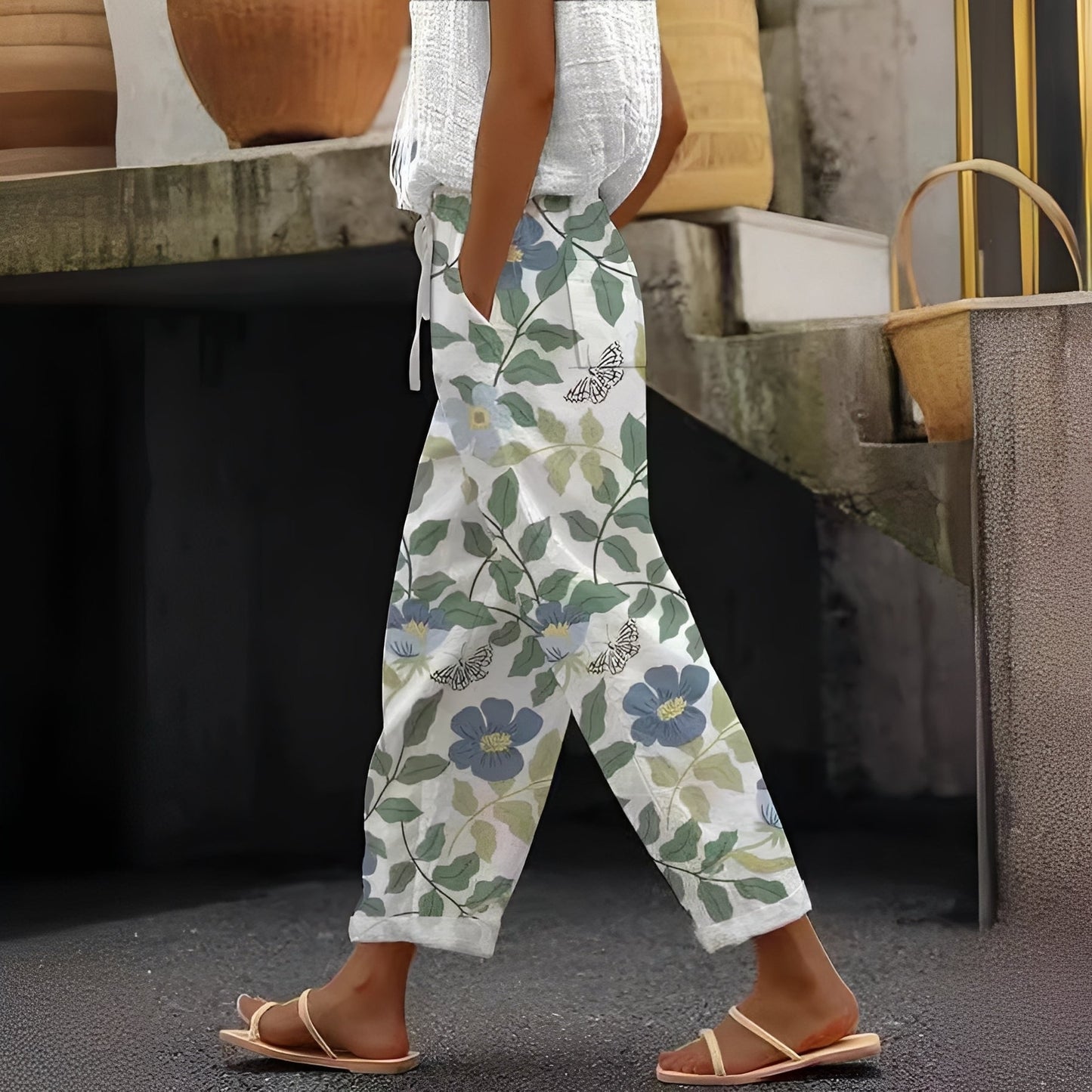 Pantaloni Donna con Tasche Stile Elegante