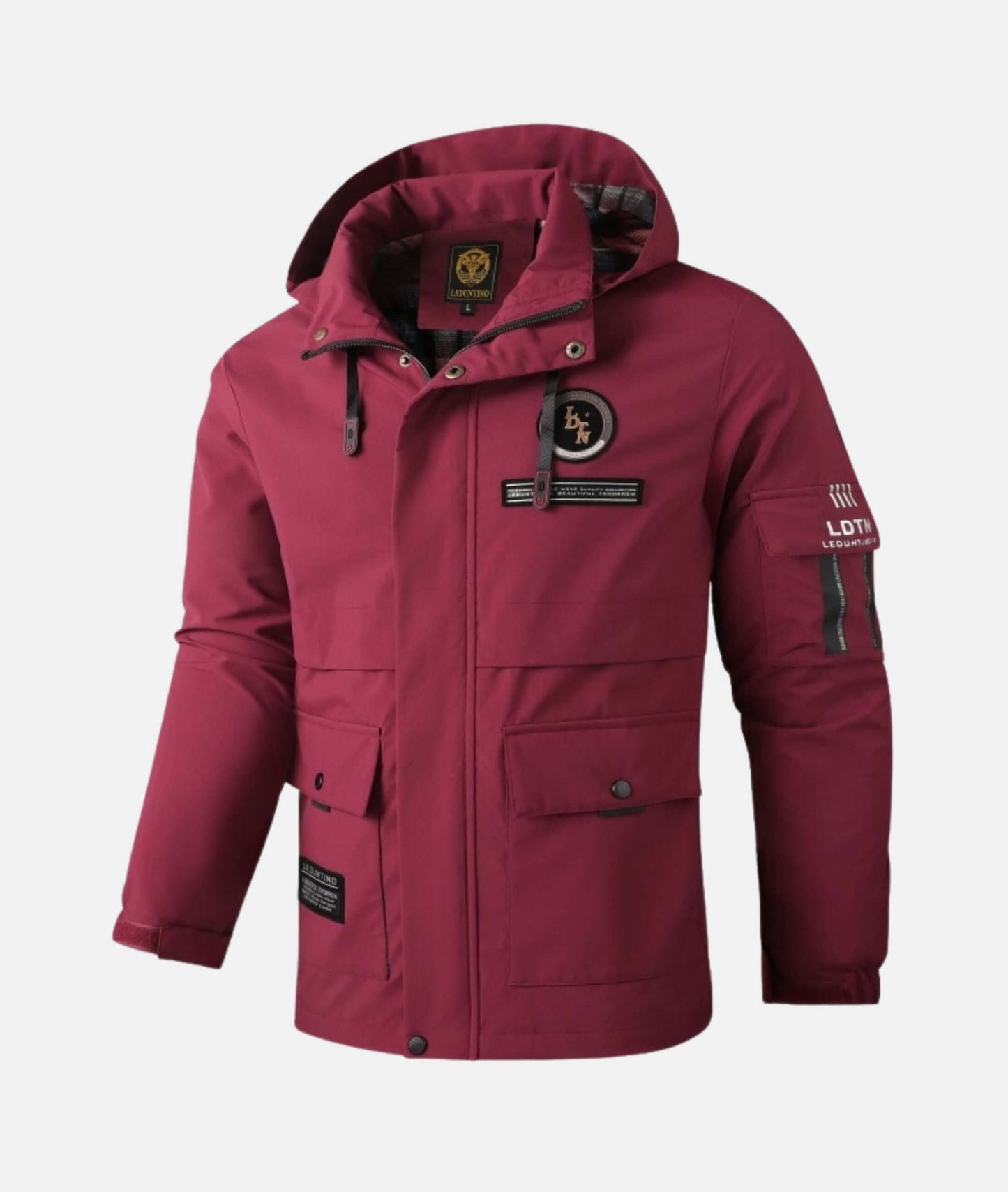 Giacca Uomo Impermeabile con Cappuccio Primavera Autunno