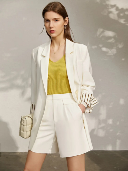 Completo Blazer e Shorts Donna Primavera Leggero - Brentozzi