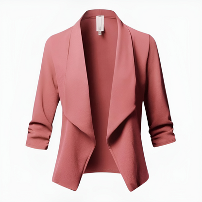 Blazer Donna Manica Lunga Linea Classica Formale