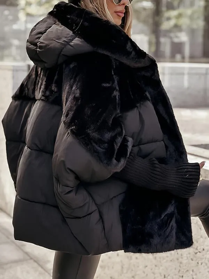 Giacca Bomber Donna con Cappuccio Taglio Moda