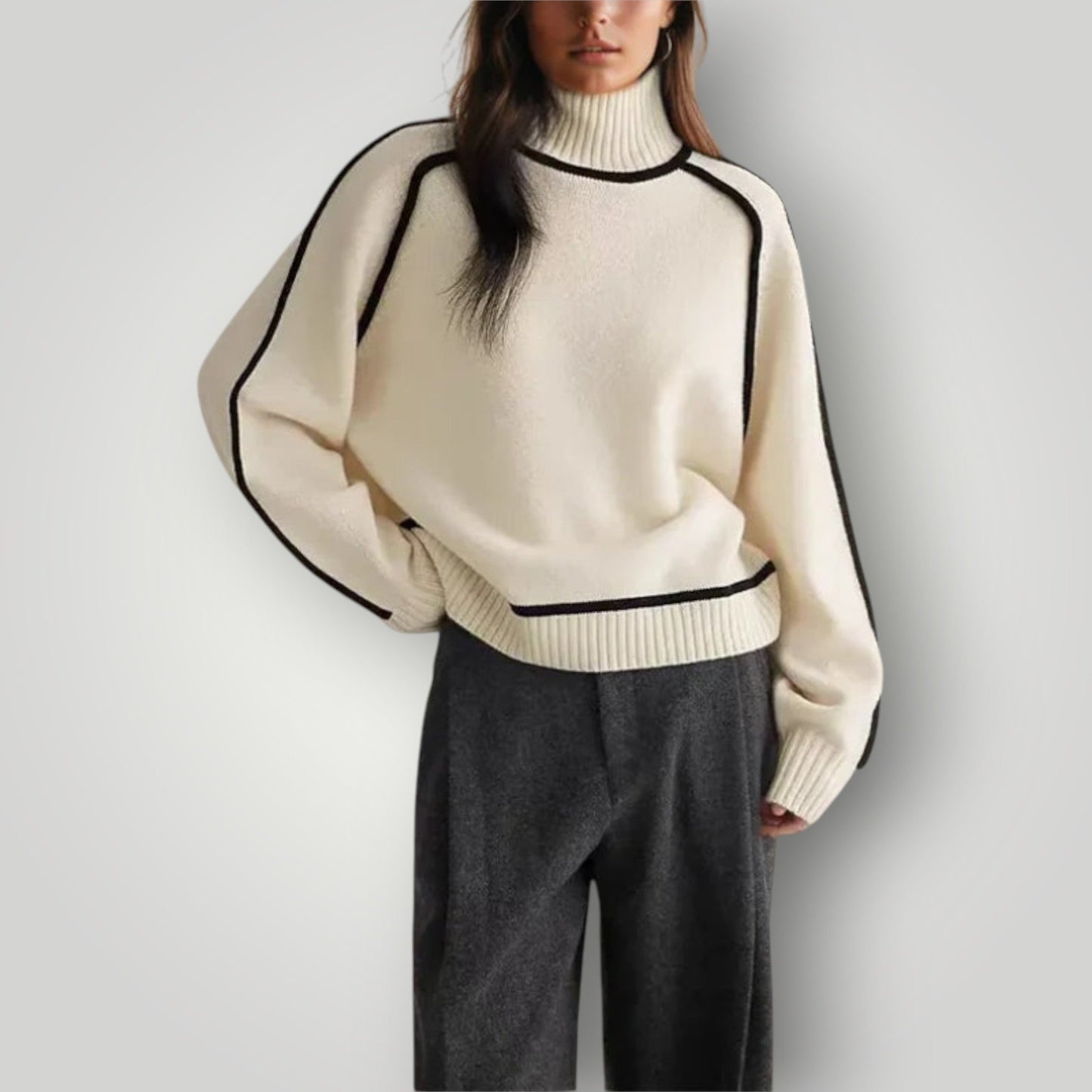 Maglione Donna Collo Alto Morbido e Caldo Invernale