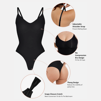 Body Donna Monopetto con Parte Inferiore Chiusa