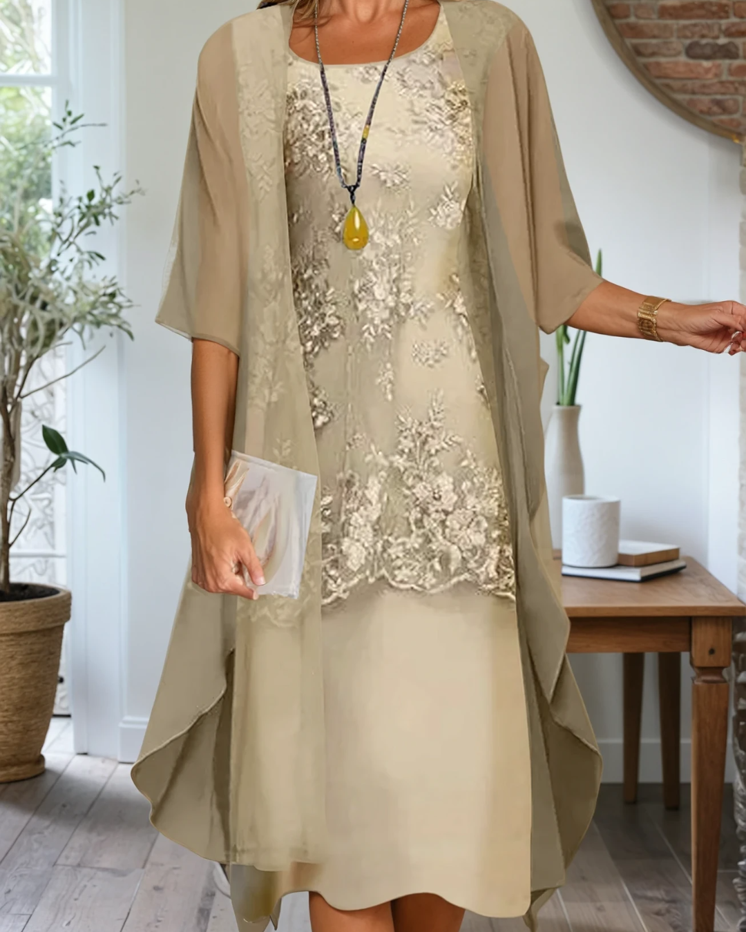 Abito Maxi Donna Elegante Vestibilità Classica
