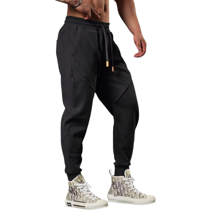 Pantaloni Jogging Uomo Fleece Leggero Cargo Taglio Tapered