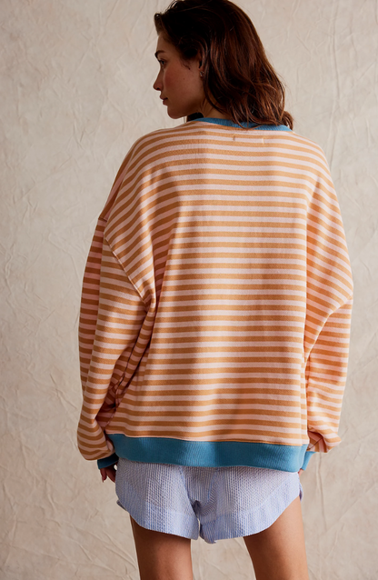 Maglione Donna a Righe Oversize
