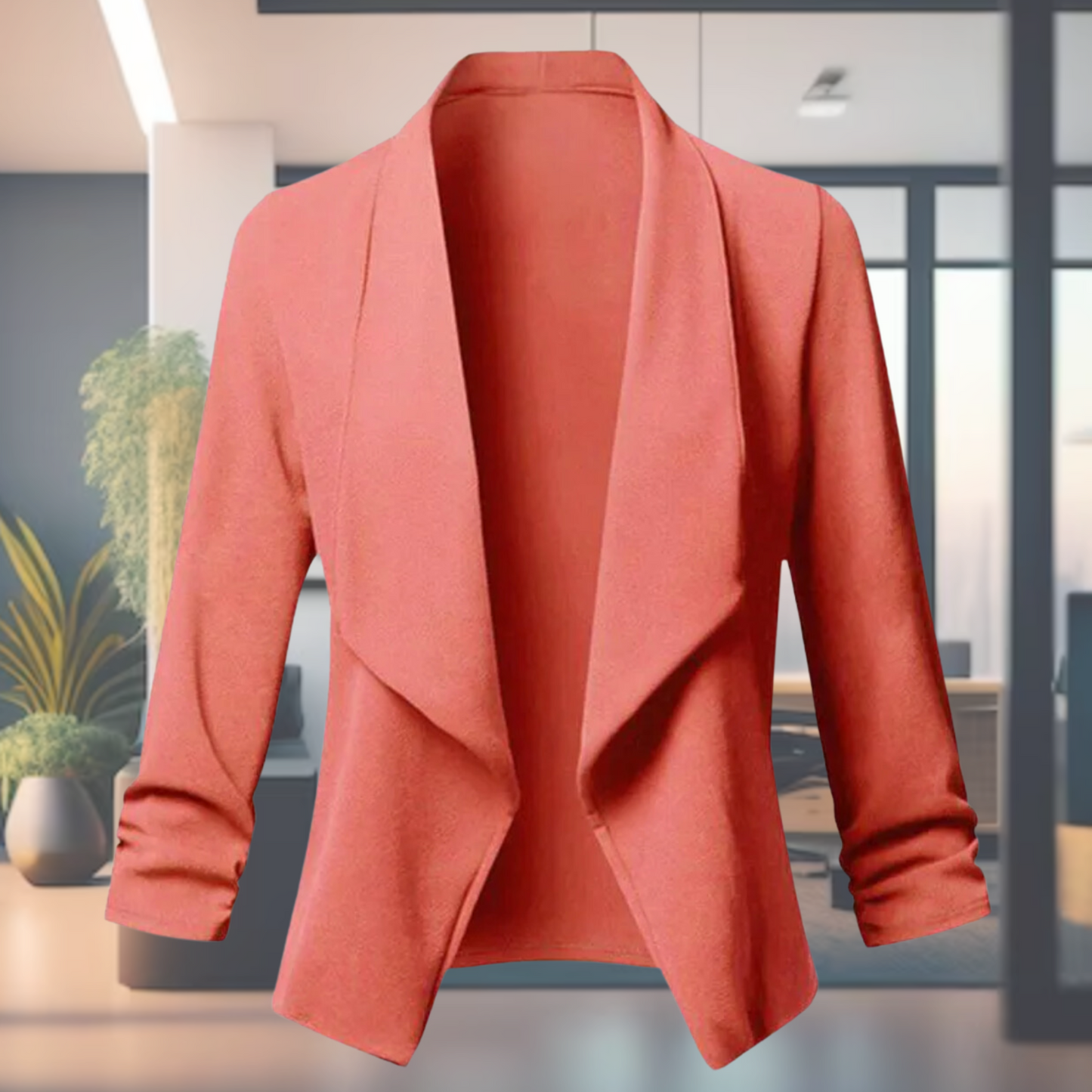 Blazer Donna Manica Lunga Leggero Elegante