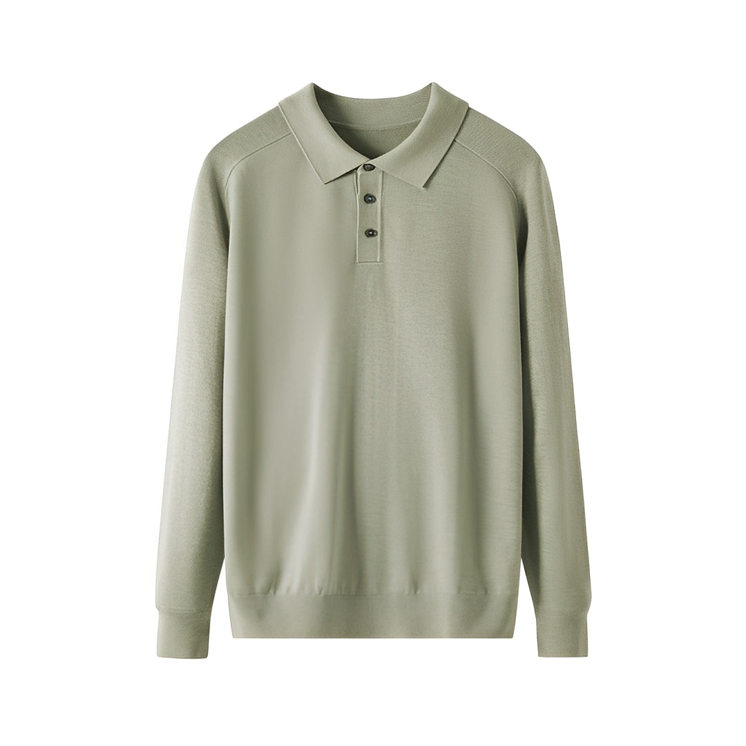 Maglione Uomo in Lana Collo a Risvolto