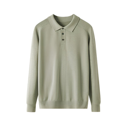 Maglione Uomo in Lana Collo a Risvolto