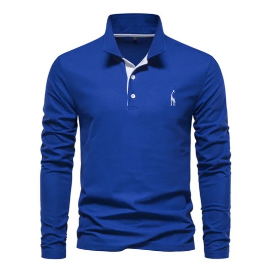 Polo Uomo Golf Manica Lunga Vestibilità Larga - Brentozzi