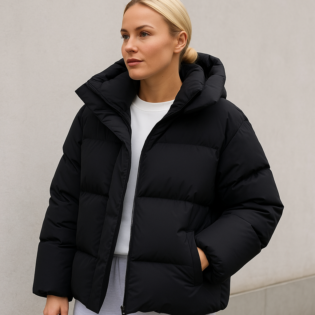 Cappotto Invernale Donna Imbottito Linea Dritta
