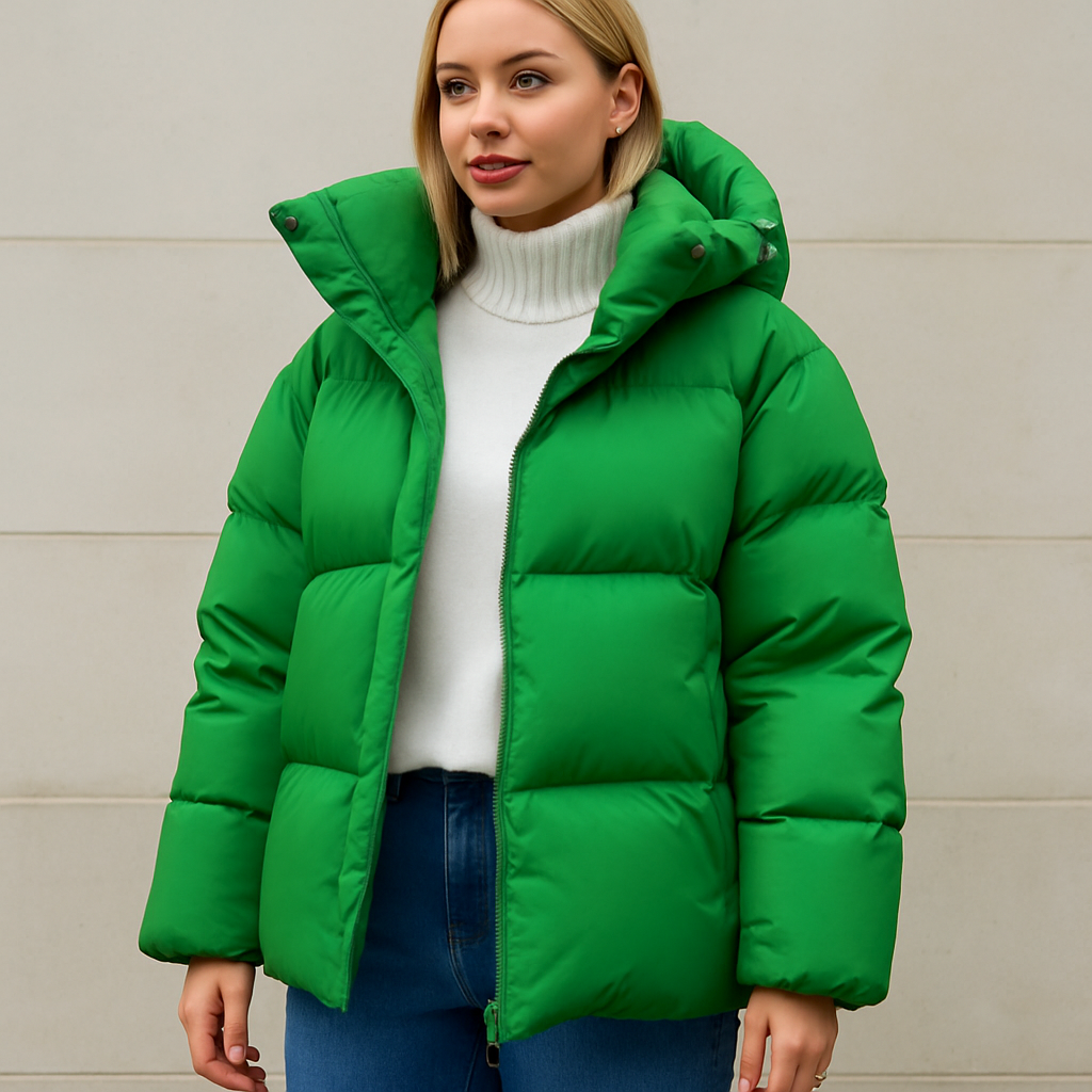 Cappotto Invernale Donna Imbottito Linea Dritta
