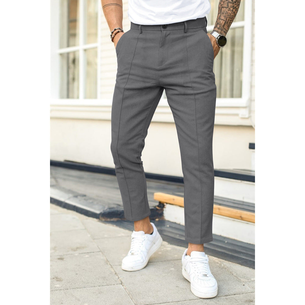 Pantaloni Uomo Leggeri Taglio Dritto Vestibilità Ampia - Brentozzi