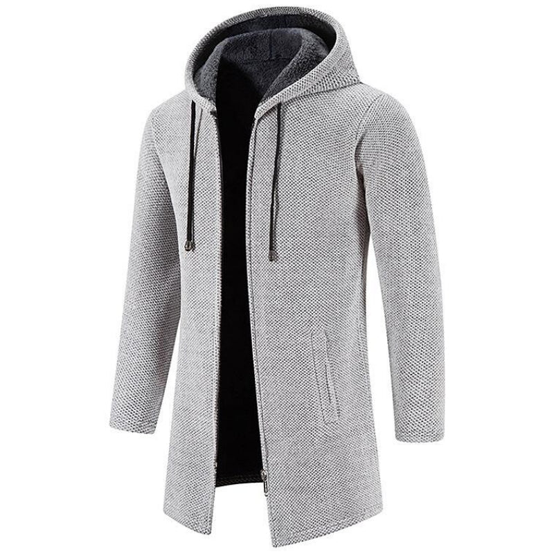 Gilet Uomo in Pile con Cappuccio e Zip