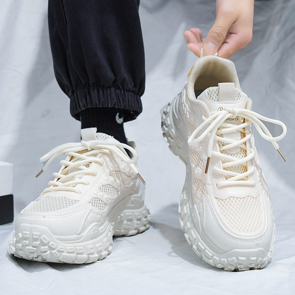 Sneaker Running Uomo in Mesh con Lacci