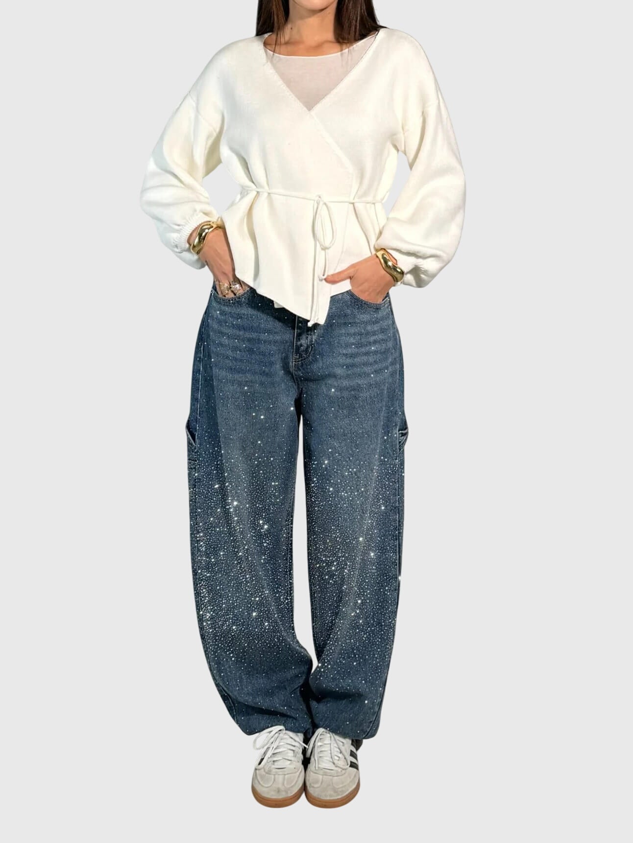 Jeans Donna Lucidi Tessuto Denim Slim Fit - Brentozzi