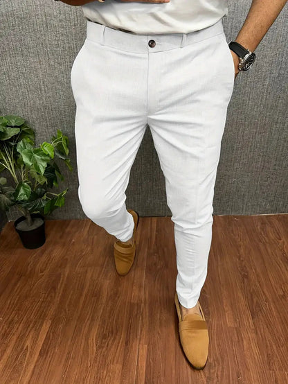 Pantaloni Uomo Mezzo Formali Taglio Classico