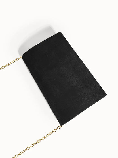 Clutch Donna in Velluto Effetto Camoscio Elegante