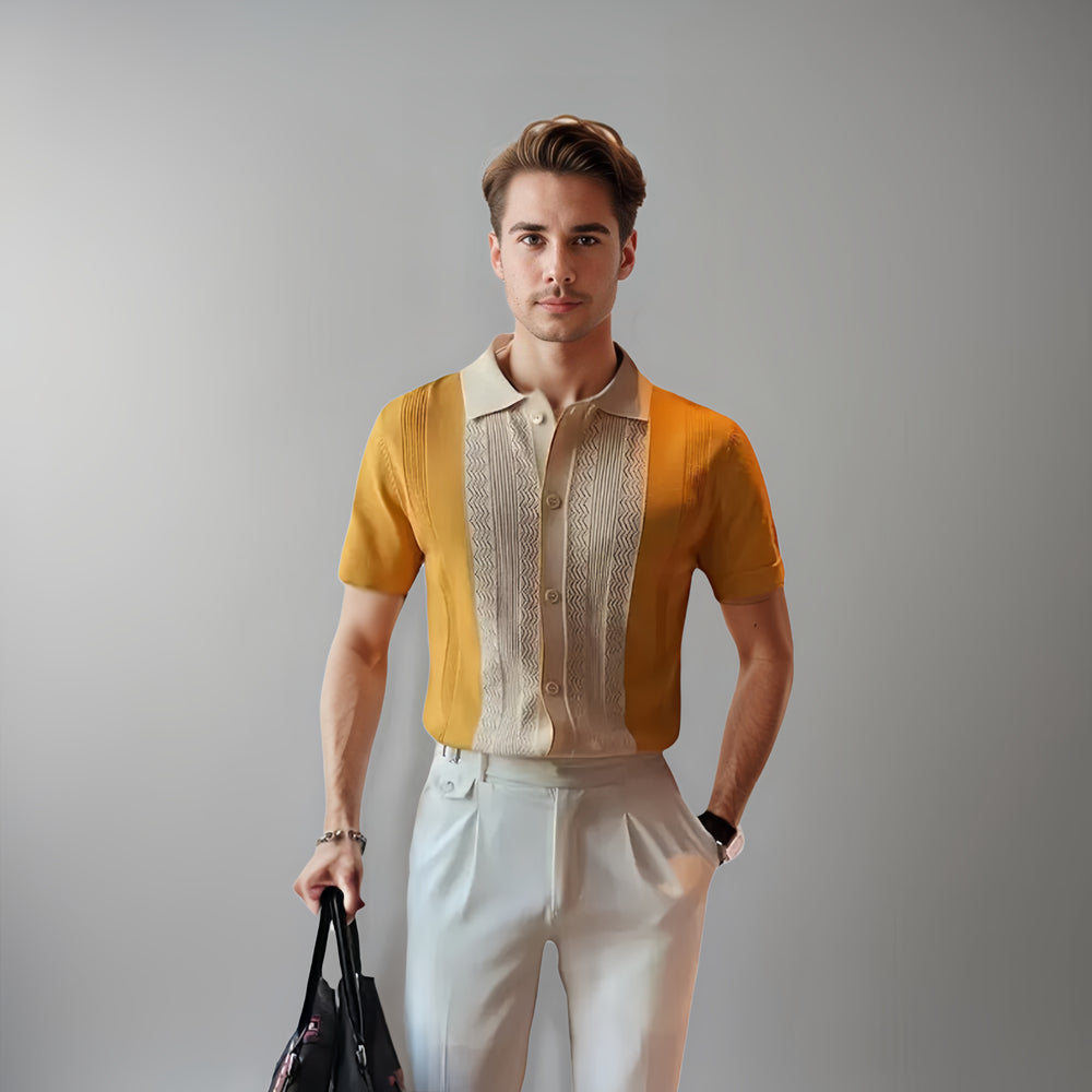 Camicia Uomo Manica Corta Classica Cotone - Brentozzi