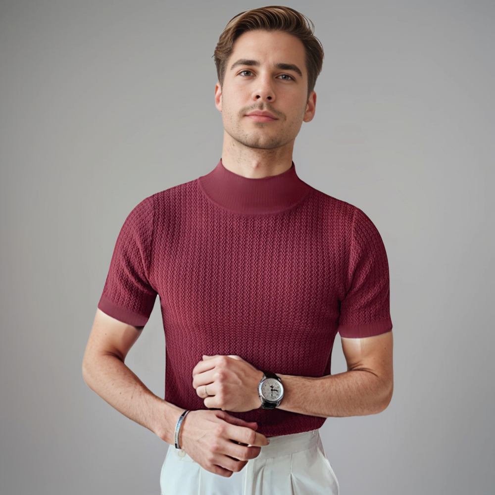 Camicia Uomo Manica Corta Stile Elegante