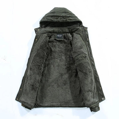 Giacca Invernale Uomo Foderata in Pile Lunghezza Lunga
