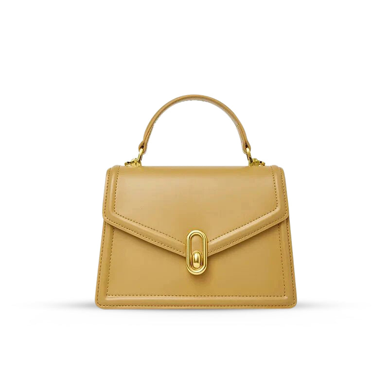 Borsa Donna in Pelle con Manico Rigido Chiusura Elegante - Brentozzi