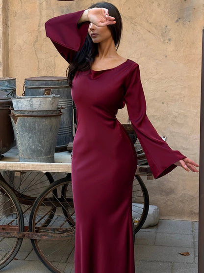 Abito Maxi Donna Stile Sirena Cerimonia