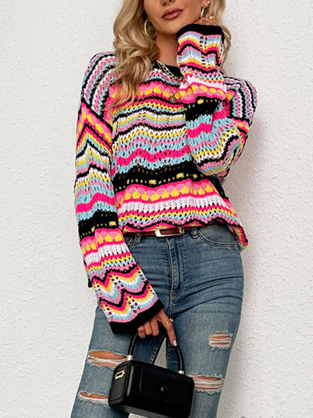 Maglione Uomo Lungo Manica Lunga Comodo