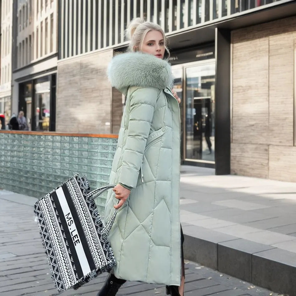 Giacca Invernale Donna Imbottita Stile Classico Calda